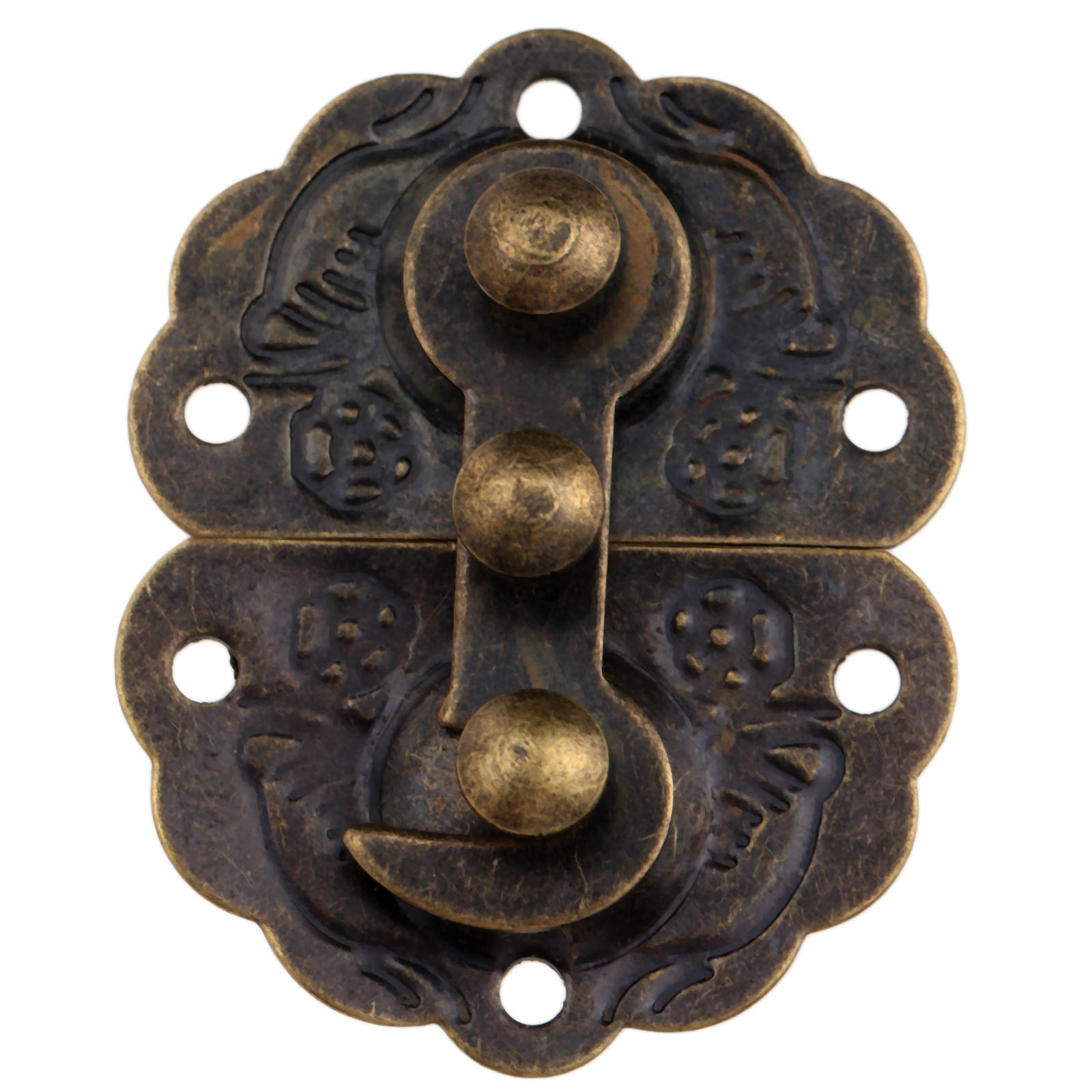 Furniture Hardware Antique - 1pc Antique Bronze Box Latch Hasp