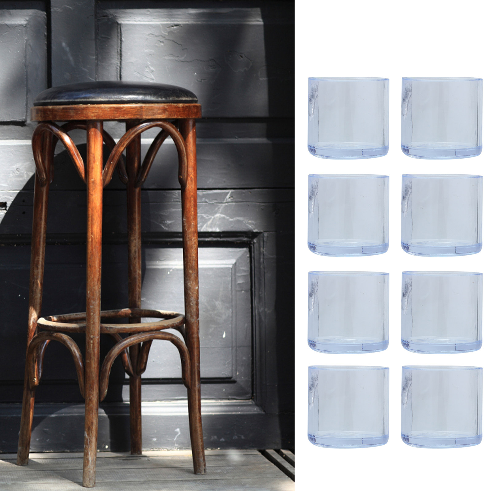 Furniture Foot Pad - 20Pcs Chair Leg Floor Protectors Clear