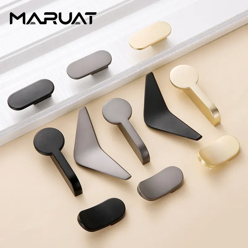Furniture Rotating Hardware - Zinc Alloy Modern Gold Black Closet