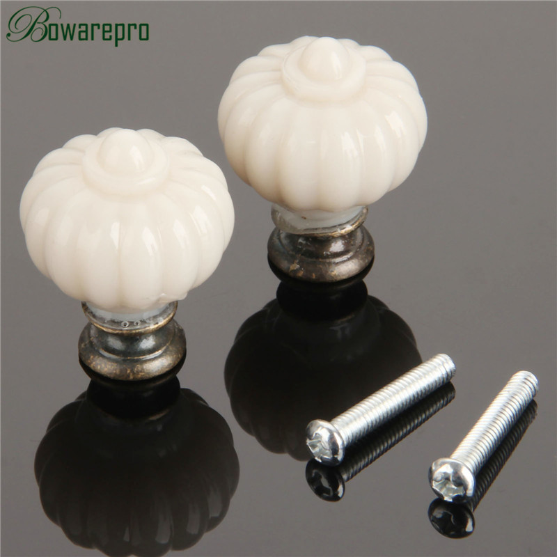 1Pc Acrylic Ivory White Pumpki - огляд і ціна Furniture Hardware Pulls