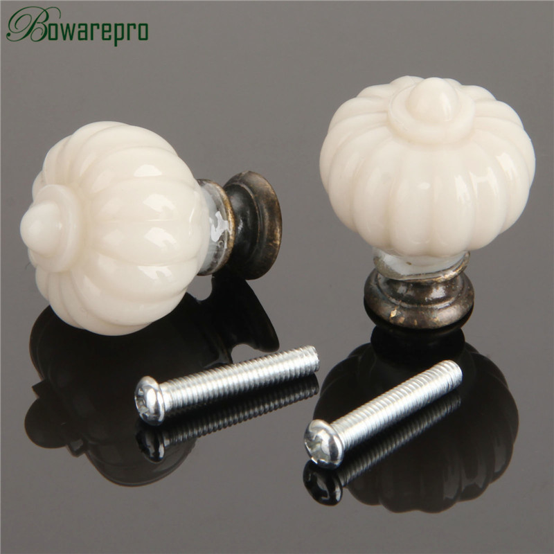 1Pc Acrylic Ivory White Pumpki - огляд і ціна Furniture Hardware Pulls