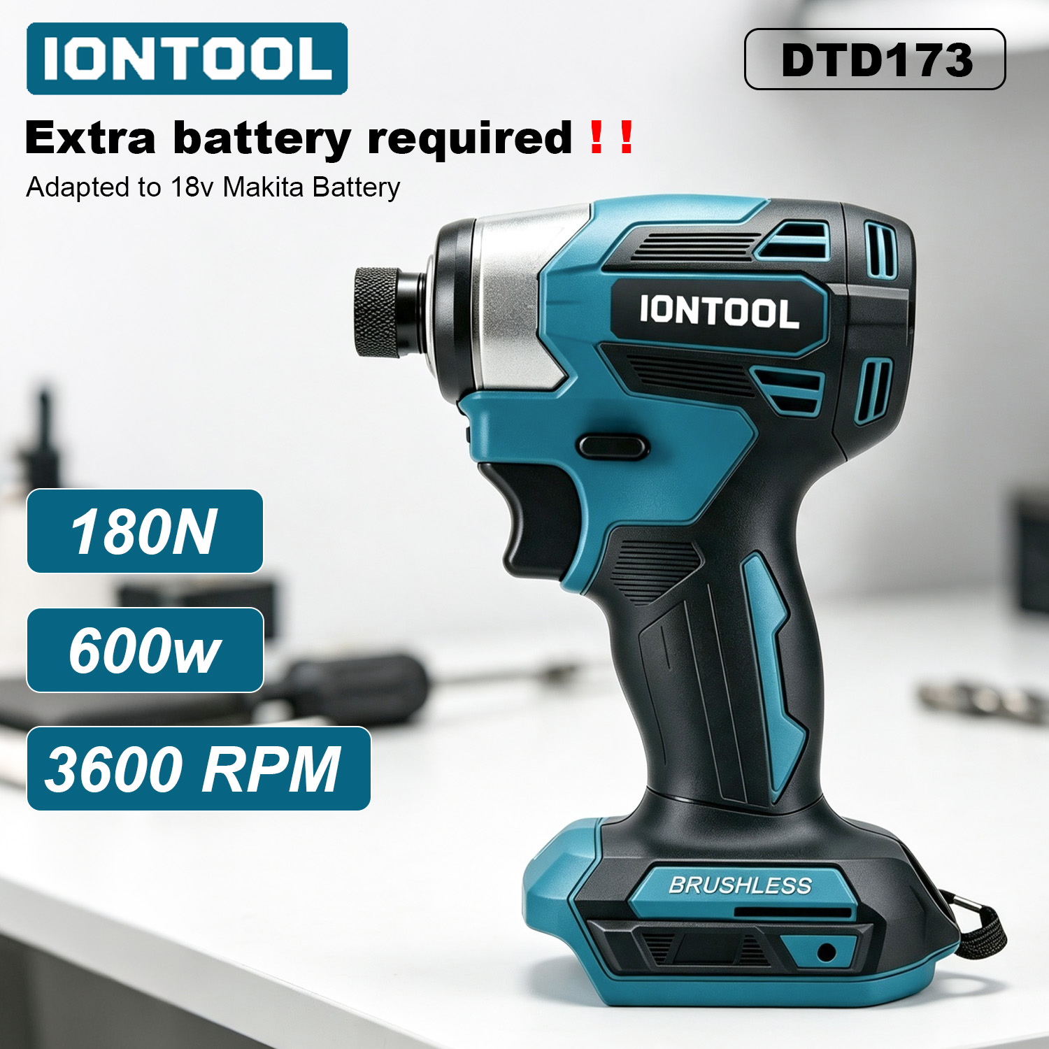 IONTOOL 180N 3600RPM 18V Cordl - огляд і ціна Furniture Joinery Hardware