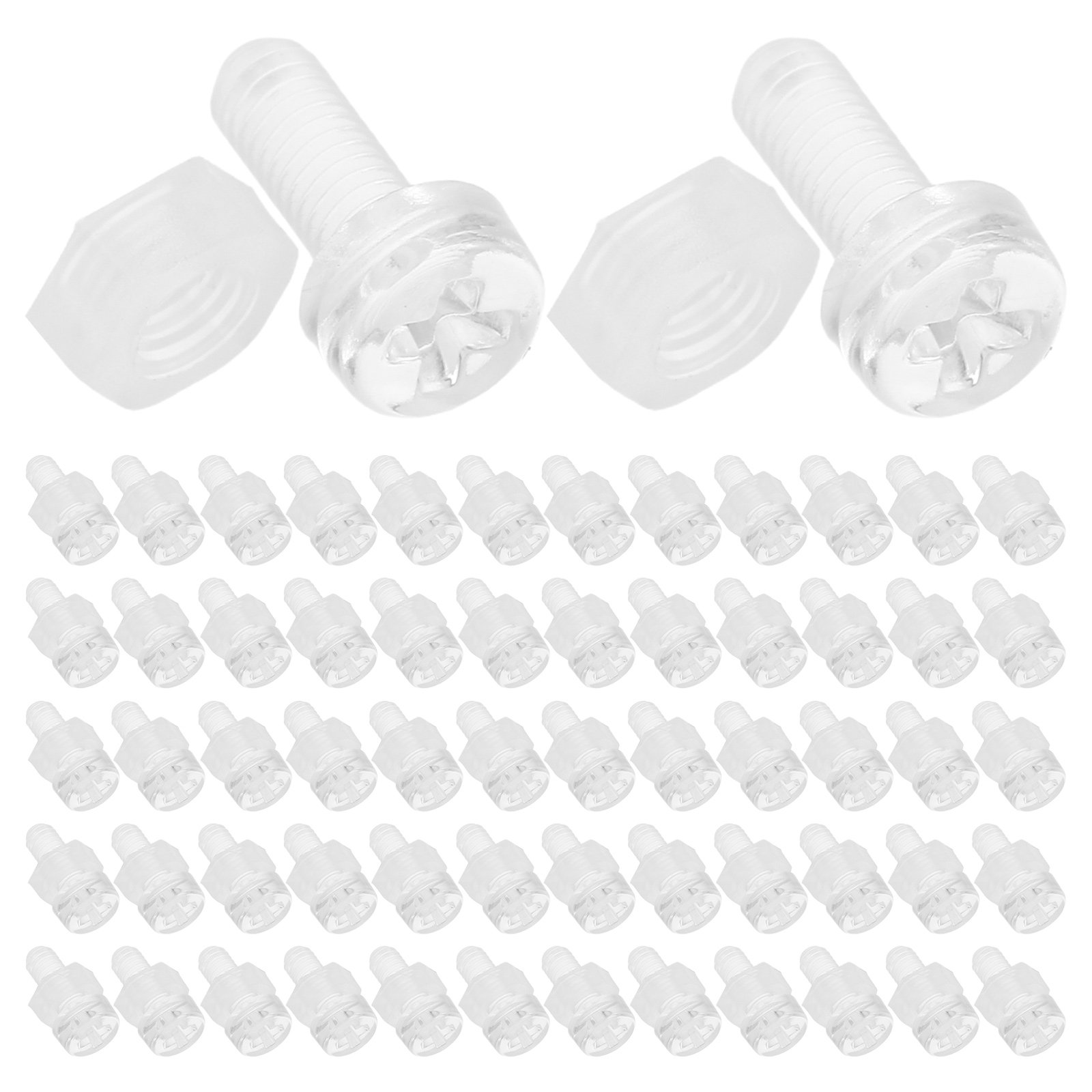 100Pcs Acrylic Screws and Nuts - огляд і ціна Furniture Hardware Display