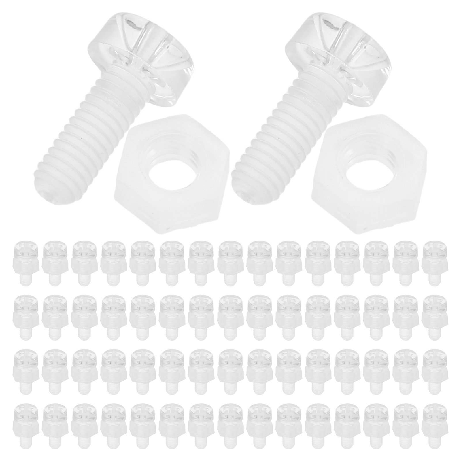 100Pcs Acrylic Screws and Nuts - огляд і ціна Furniture Hardware Display