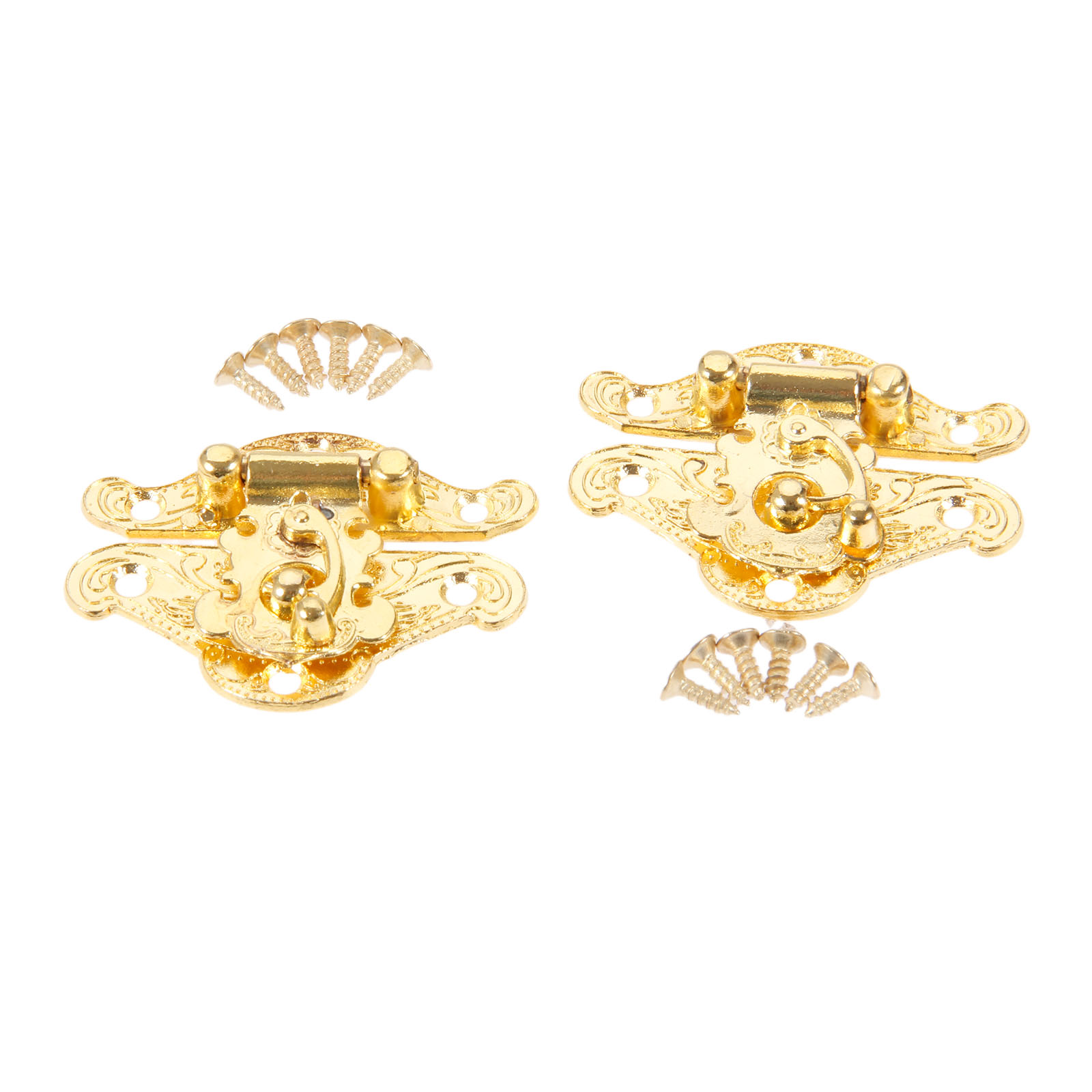 DRELD 2Pcs Antique Gold Box La - огляд і ціна Furniture Hardware Antique