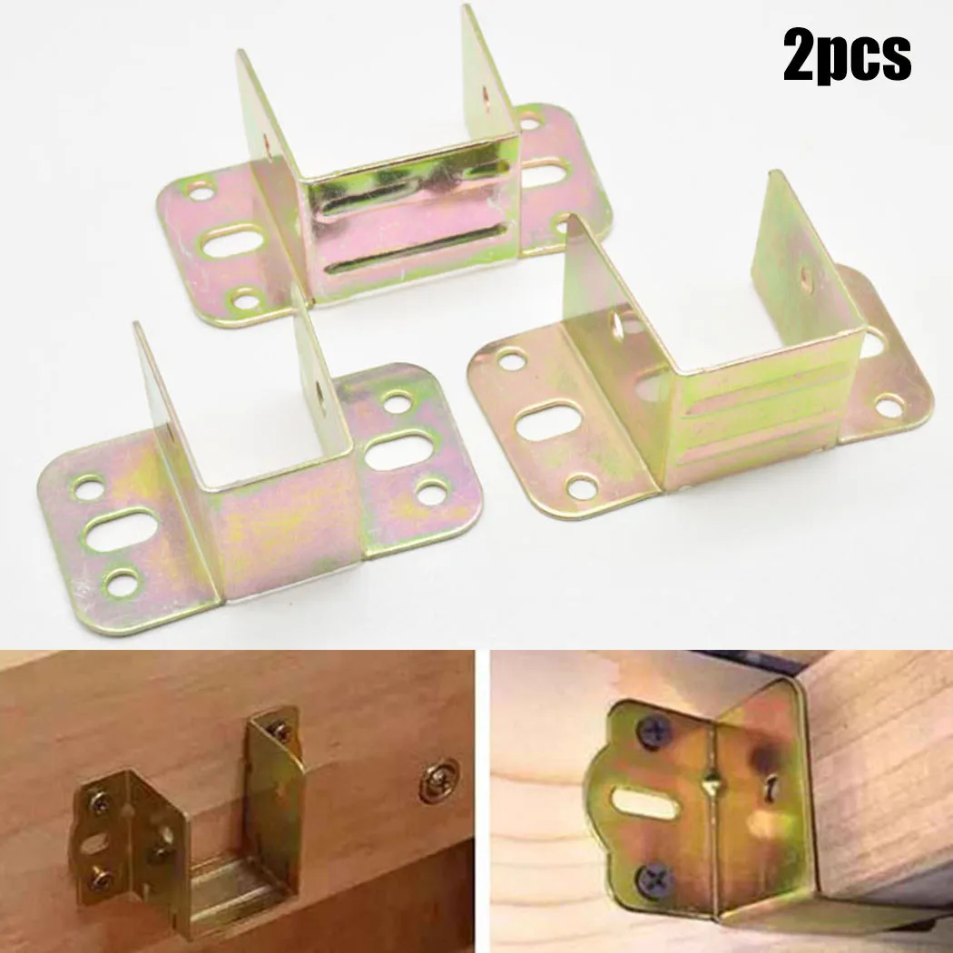 2pcs U Shaped Metal Bed Bracke - огляд і ціна Furniture Joinery Hardware