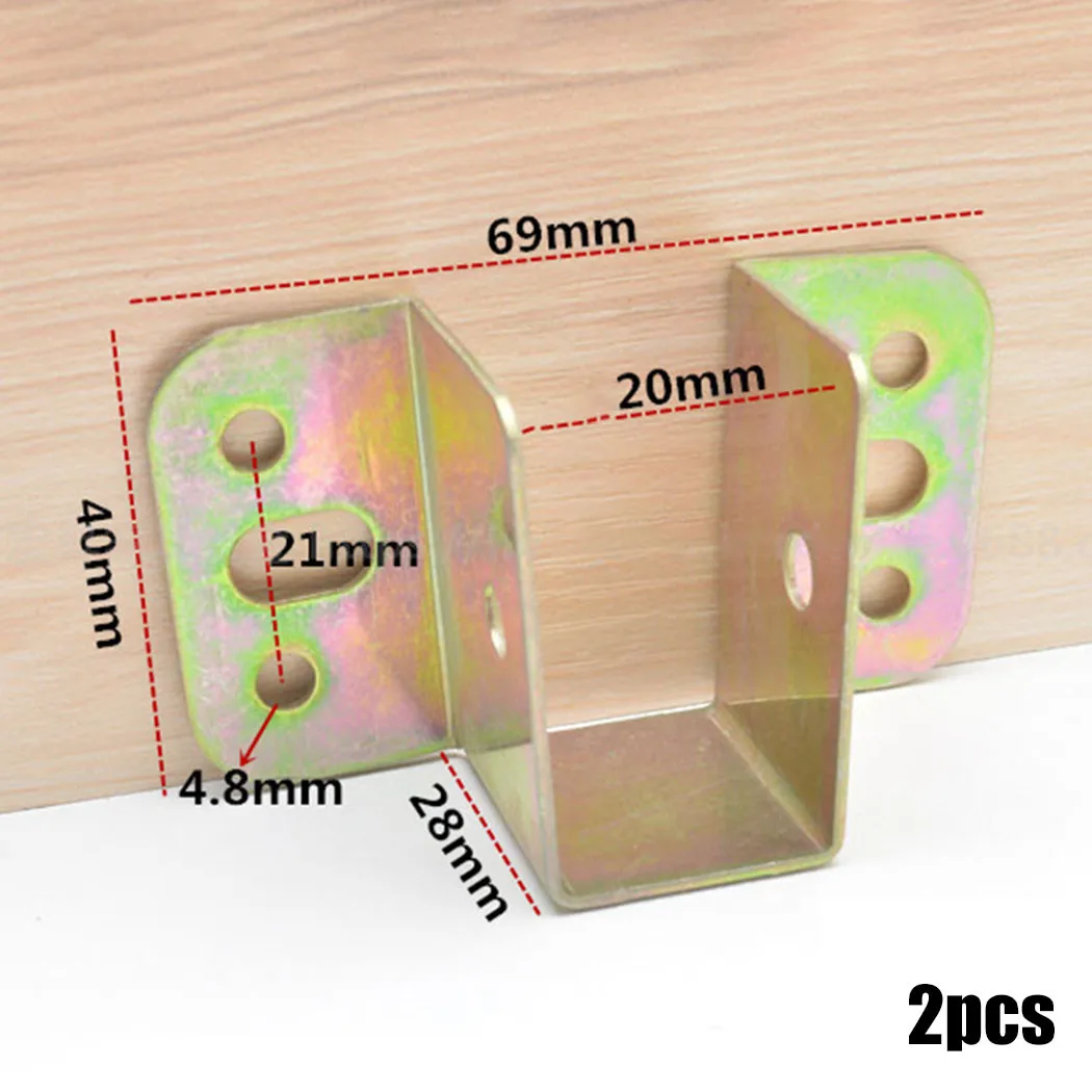 2pcs U Shaped Metal Bed Bracke - огляд і ціна Furniture Joinery Hardware