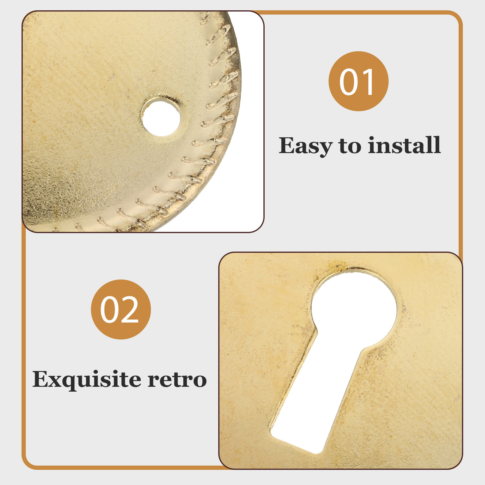 20Pcs Vintage Oval Keyhole Cov - огляд і ціна Furniture Hardware Covers