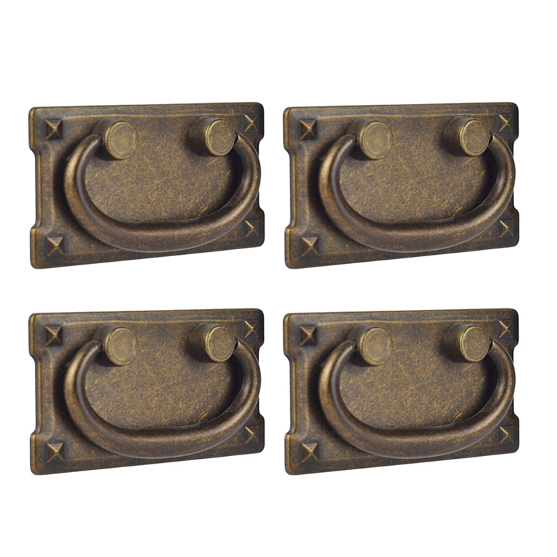 4Pcs Vintage Antique Bronze Dr - огляд і ціна Furniture Hardware Antique