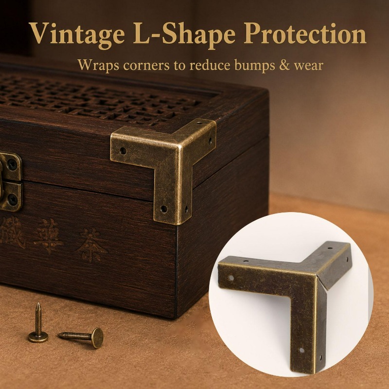 4/16set Antique Bronze Corner  - огляд і ціна Furniture Hardware Covers