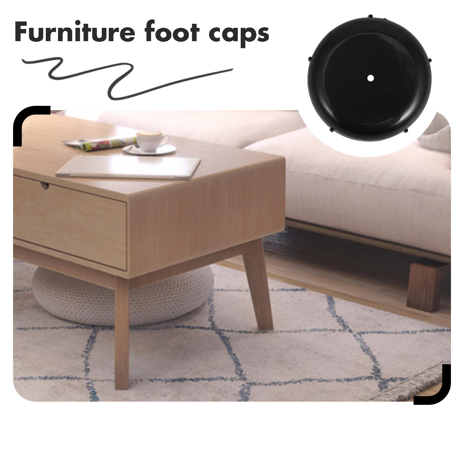 24Pcs Furniture Caster Coaster - огляд і ціна Furniture Foot Pad