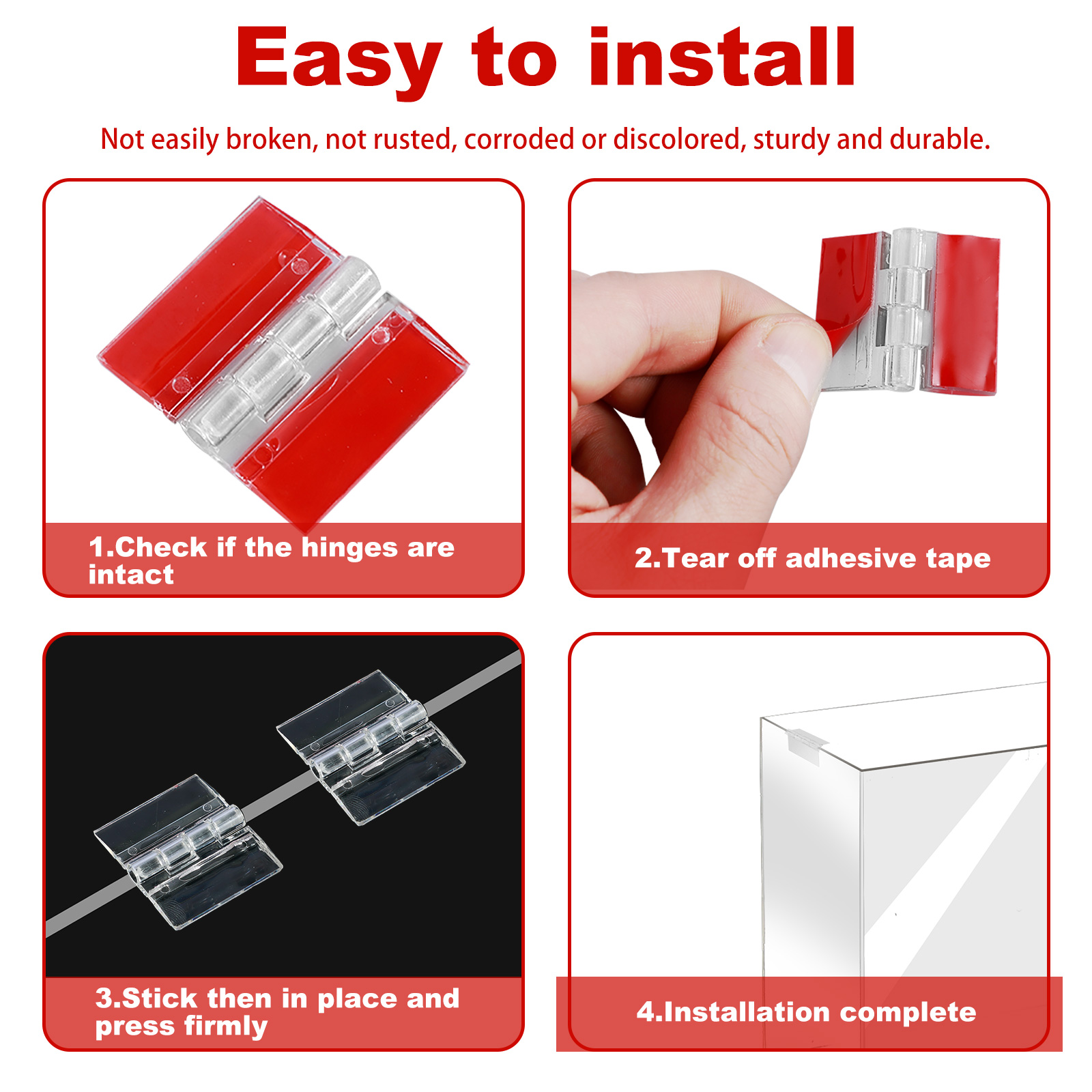 10/20Pcs Folding Hinges Acryli - огляд і ціна Furniture Hardware Hinges