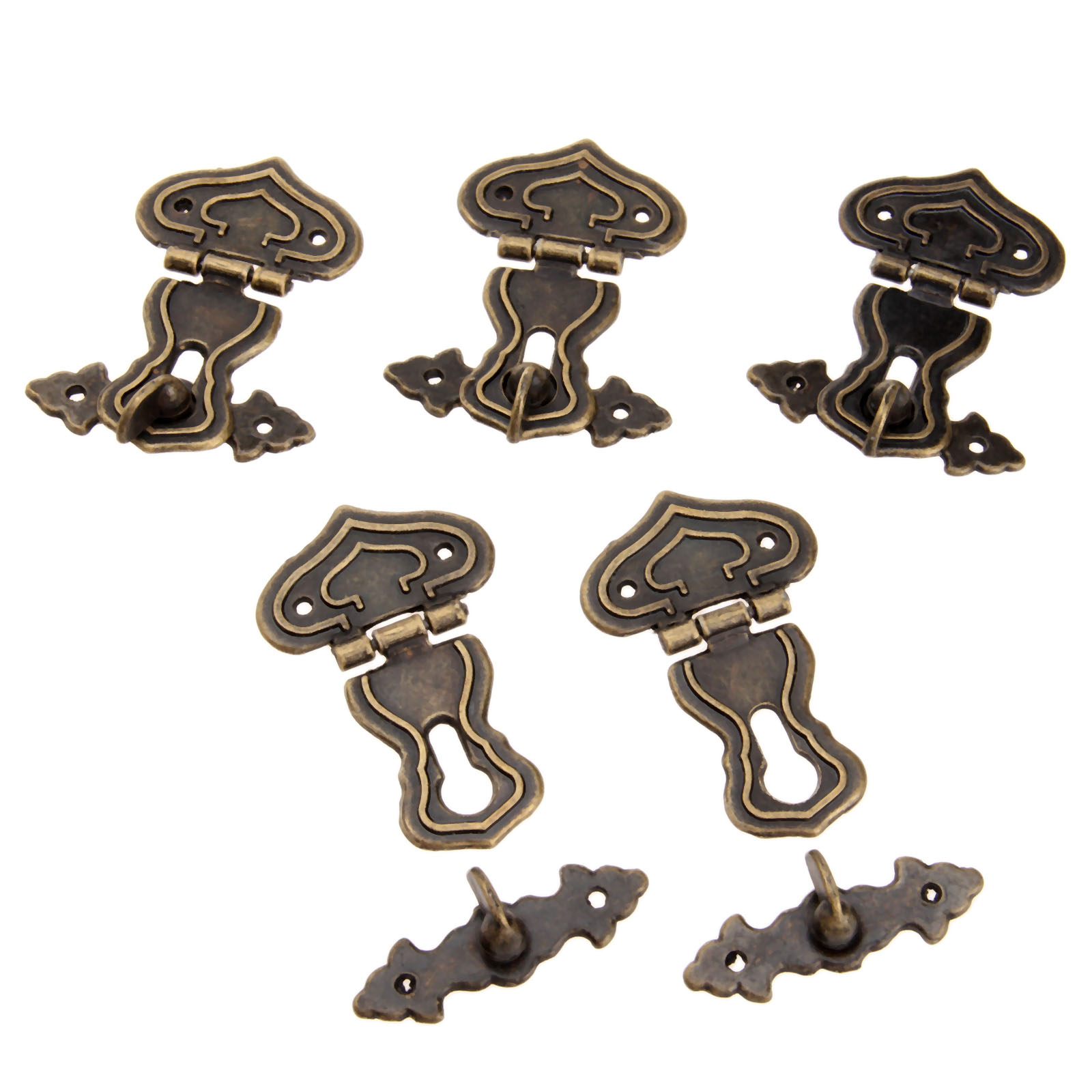 5Pcs 63x47mm Antique Metal Loc - огляд і ціна Furniture Hardware Screws