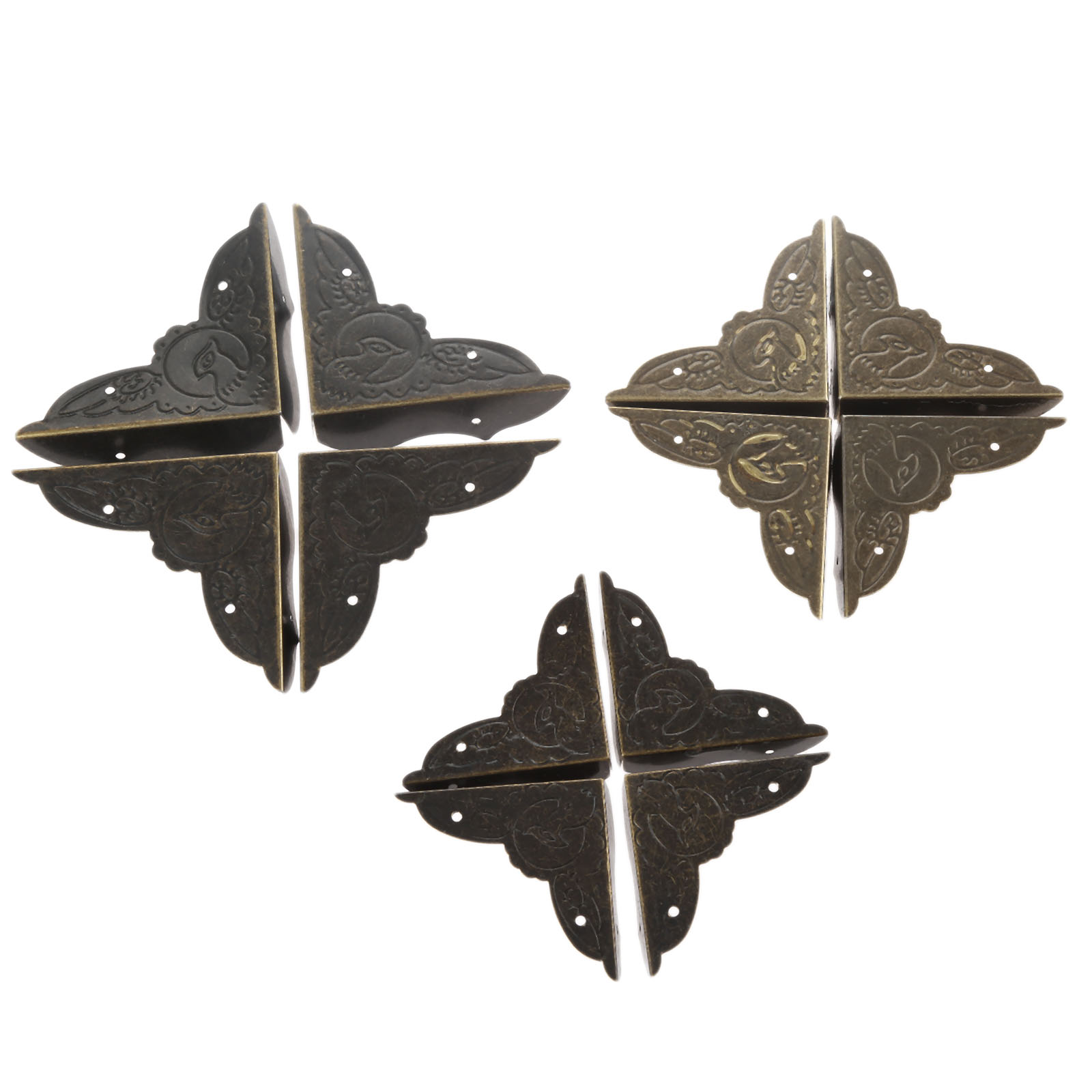 4Pcs Antique Brass Corner Brac - огляд і ціна Furniture Hardware Antique
