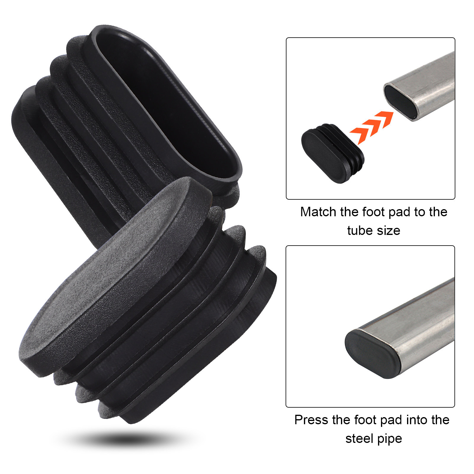 1Set Table Chair Foot Caps Bla - огляд і ціна Furniture Foot Pad
