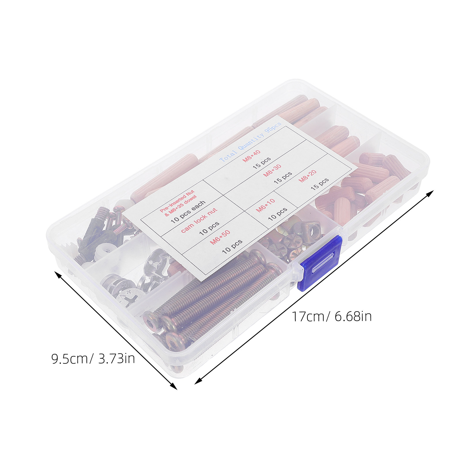 95Pcs Bunk Bed Hardware Connec - огляд і ціна Furniture Hardware Screws